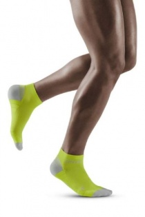 CEP Lime/Light Grey 3.0 Low Cut Compression Socks for Men